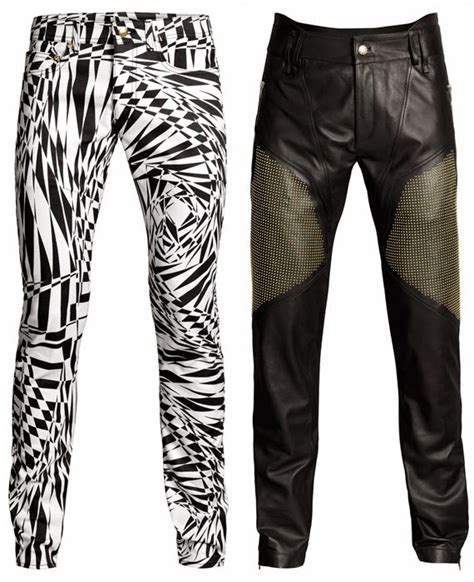 versace mens zebra pants|Versace pants for men.